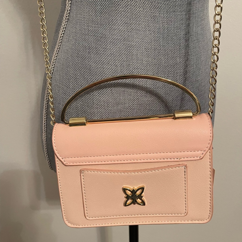BCBG Pink Chain Handle Bag
